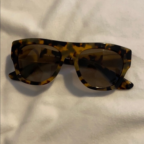 Miu Miu  Tortoiseshell Sunglasses - Picture 2 of 5
